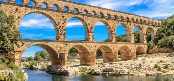 Römische Pont du Gard bei Nimes