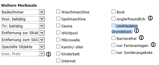 Umfriedetes Grundstück